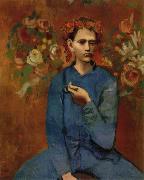 pablo picasso Garcon a la pipe oil painting on canvas
